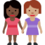 Эмодзи 👩🏿‍🤝‍👩🏽 Twitter.com
