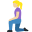 Эмодзи 🧎🏼‍♀️ Twitter.com