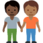Эмодзи 🧑🏿‍🤝‍🧑🏾 Twitter.com