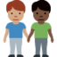 Эмодзи 👨🏽‍🤝‍👨🏿 Twitter.com