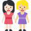 Эмодзи 👩🏻‍🤝‍👩🏼 Twitter.com