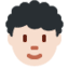 Эмодзи 🧑🏻‍🦱 Twitter.com