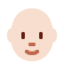 Эмодзи 🧑🏻‍🦲 Twitter.com