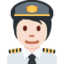 Эмодзи 🧑🏻‍✈️ Twitter.com
