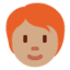 Эмодзи 🧑🏽‍🦰 Twitter.com