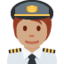 Эмодзи 🧑🏽‍✈️ Twitter.com
