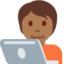 Эмодзи 🧑🏾‍💻 Twitter.com