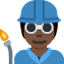 Эмодзи 🧑🏿‍🏭 Twitter.com