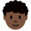 Эмодзи 🧑🏿‍🦱 Twitter.com
