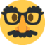 Эмодзи 🥸 Twitter.com