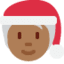 Эмодзи 🧑🏾‍🎄 Twitter.com