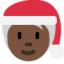 Эмодзи 🧑🏿‍🎄 Twitter.com