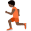 Эмодзи 🏃🏿 Twitter.com