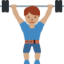 Эмодзи 🏋🏽‍♂️ Twitter.com