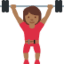 Эмодзи 🏋🏾‍♀️ Twitter.com
