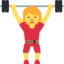 Эмодзи 🏋️‍♀️ Twitter.com