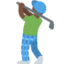 Эмодзи 🏌🏿‍♂️ Twitter.com
