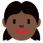 Эмодзи 👧🏿 Twitter.com