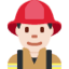 Эмодзи 👨🏻‍🚒 Twitter.com