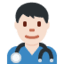 Эмодзи 👨🏻‍⚕️ Twitter.com