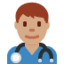 Эмодзи 👨🏽‍⚕️ Twitter.com