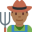 Эмодзи 👨🏾‍🌾 Twitter.com