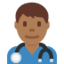 Эмодзи 👨🏾‍⚕️ Twitter.com