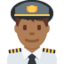 Эмодзи 👨🏾‍✈️ Twitter.com
