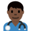 Эмодзи 👨🏿‍⚕️ Twitter.com