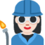 Эмодзи 👩🏻‍🏭 Twitter.com