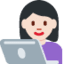 Эмодзи 👩🏻‍💻 Twitter.com