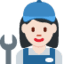 Эмодзи 👩🏻‍🔧 Twitter.com