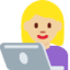 Эмодзи 👩🏼‍💻 Twitter.com