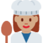 Эмодзи 👩🏽‍🍳 Twitter.com