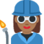 Эмодзи 👩🏾‍🏭 Twitter.com