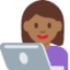 Эмодзи 👩🏾‍💻 Twitter.com