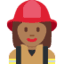 Эмодзи 👩🏾‍🚒 Twitter.com