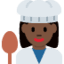 Эмодзи 👩🏿‍🍳 Twitter.com