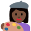 Эмодзи 👩🏿‍🎨 Twitter.com