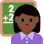 Эмодзи 👩🏿‍🏫 Twitter.com