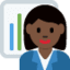 Эмодзи 👩🏿‍💼 Twitter.com