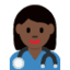 Эмодзи 👩🏿‍⚕️ Twitter.com