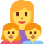 Эмодзи 👩‍👧‍👦 Twitter.com
