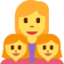 Эмодзи 👩‍👧‍👧 Twitter.com