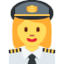 Эмодзи 👩‍✈️ Twitter.com