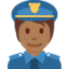 Эмодзи 👮🏾 Twitter.com