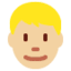 Эмодзи 👱🏼‍♂️ Twitter.com