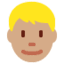 Эмодзи 👱🏽‍♂️ Twitter.com