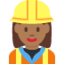 Эмодзи 👷🏾‍♀️ Twitter.com