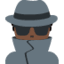 Эмодзи 🕵🏿‍♂️ Twitter.com